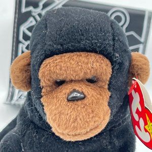 RARE Ty Beanie Baby Congo the Gorilla MINT CONDITION 1996 w/ PVC pellets #4160